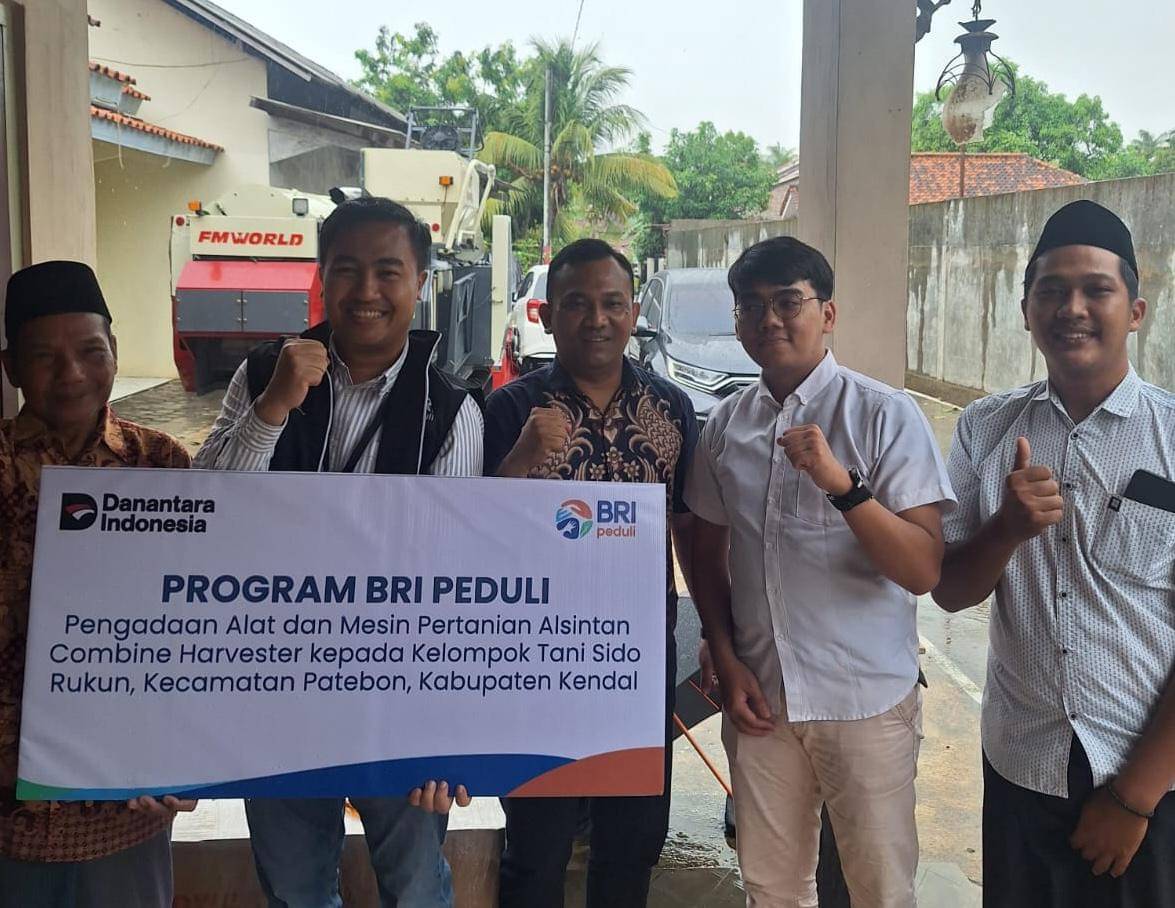 bri, bri kendal, bri peduli, bantuan alat pertanian