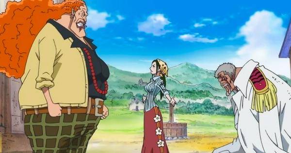 Makino menghalangi Dadan yang ingin menghajar Garp - One Piece