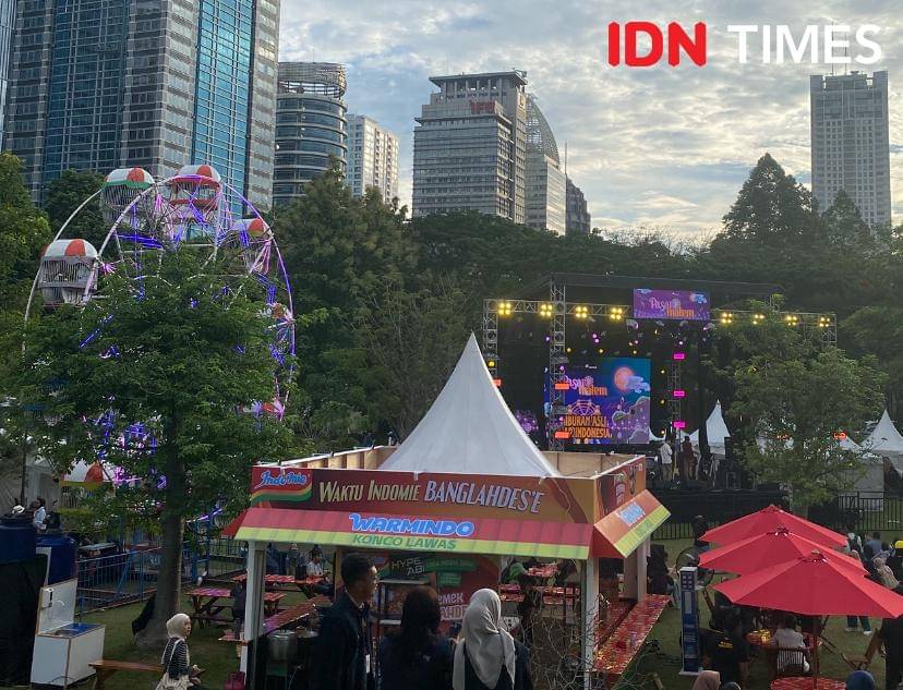 potret suasana Pasar Malem, Hutan Kota GBK, Jakarta, Sabtu (25/10/2025) (dok. IDN Time/Rani Asnurida)