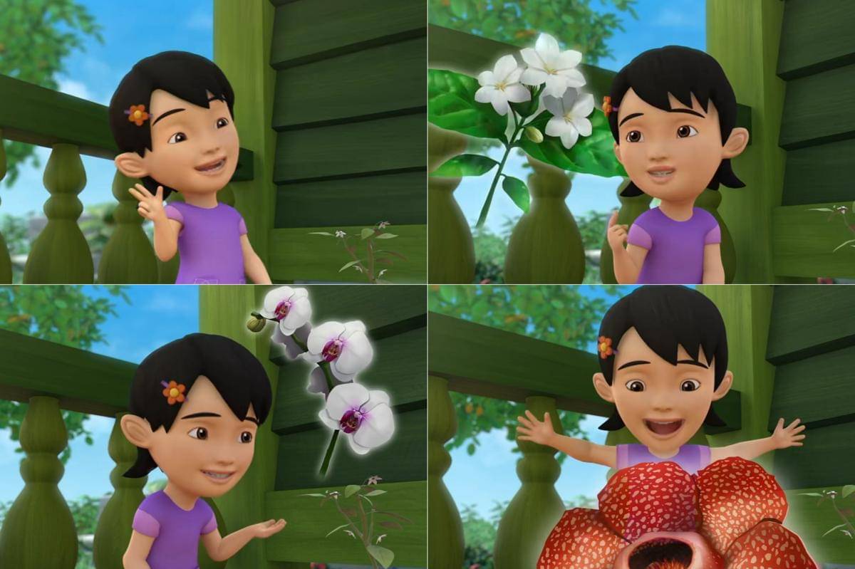 tiga Bunga Nasional Indonesia yang sempat disebutkan oleh Susanti