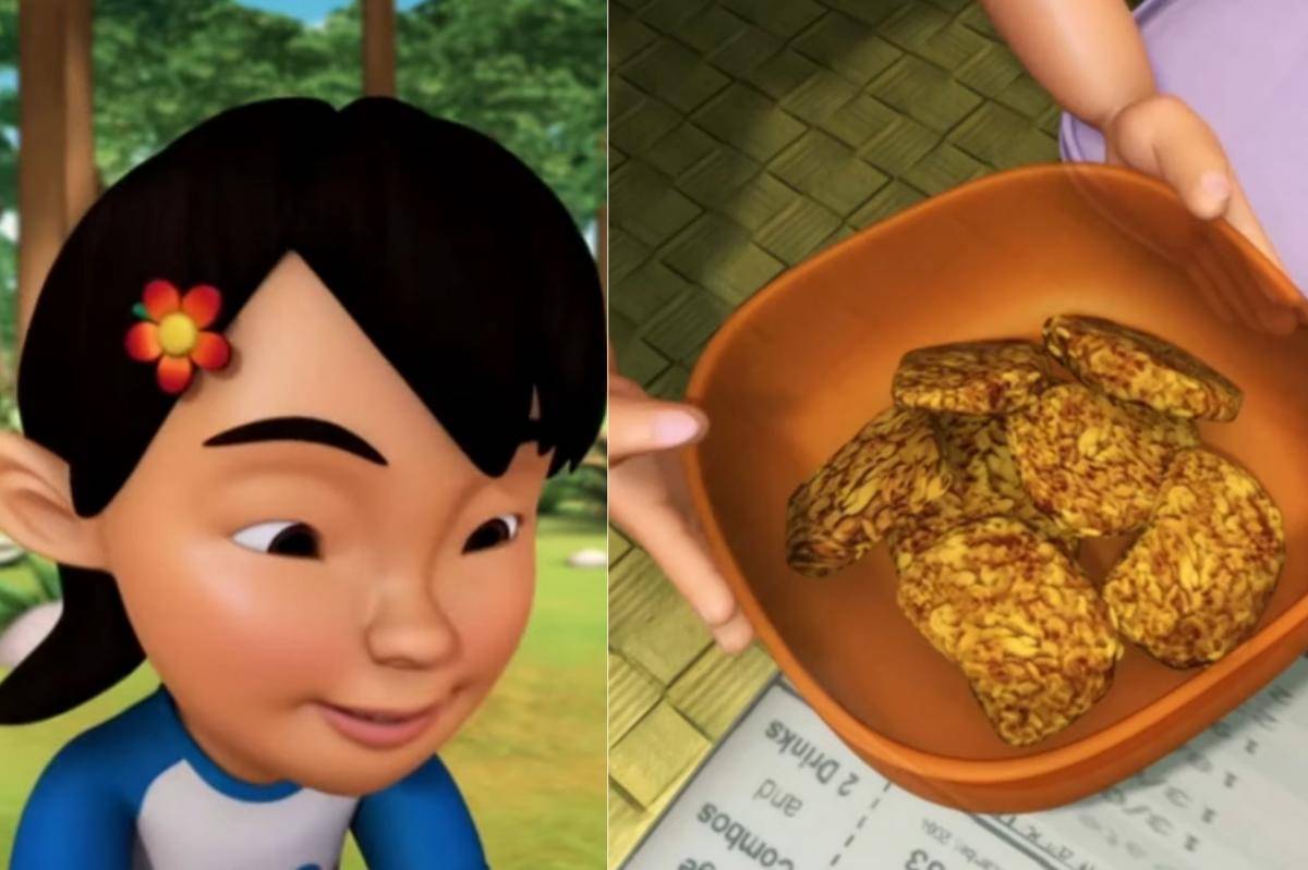 Susanti membawa bekal Tempe Goreng saat piknik bersama