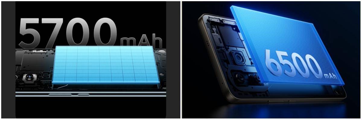 ilustrasi kapasitas baterai iQOO Z10R pasar India (kiri) dan pasar Indonesia (kanan)