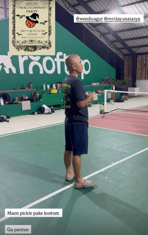 Artis Pickleball Pakai Kostum Halloween (instagram.com/revtiayunatasya)
