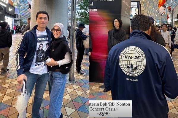 Syahrini dan Reino Barack Nonton Konser Oasis (instagram.com/princessyahrini)