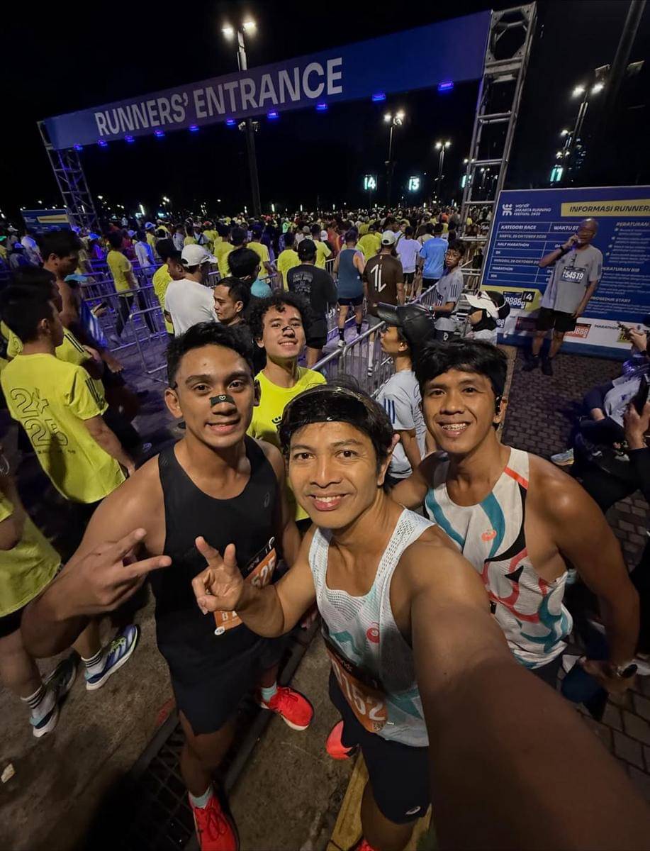 Daffa Wardhana ikut Jakarta Running Festival