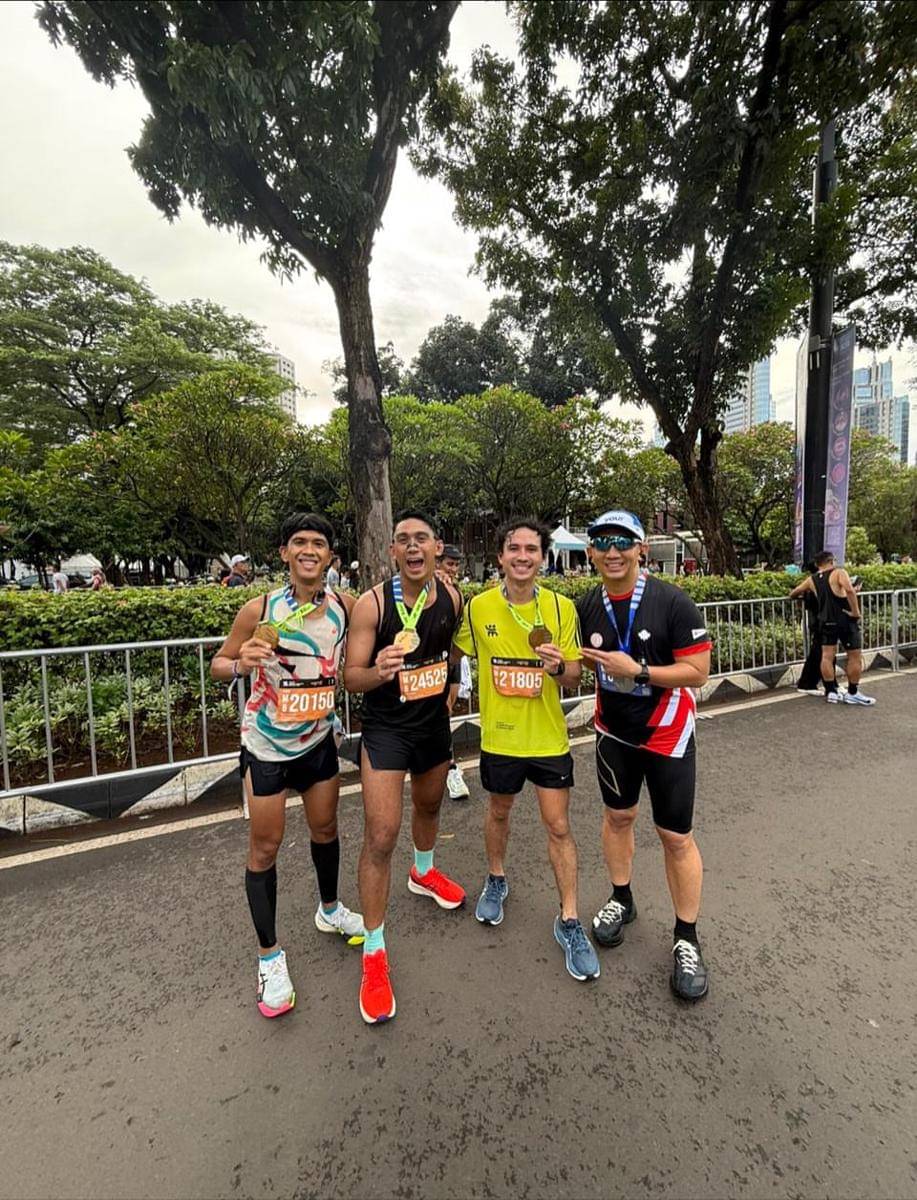 Daffa Wardhana ikut Jakarta Running Festival