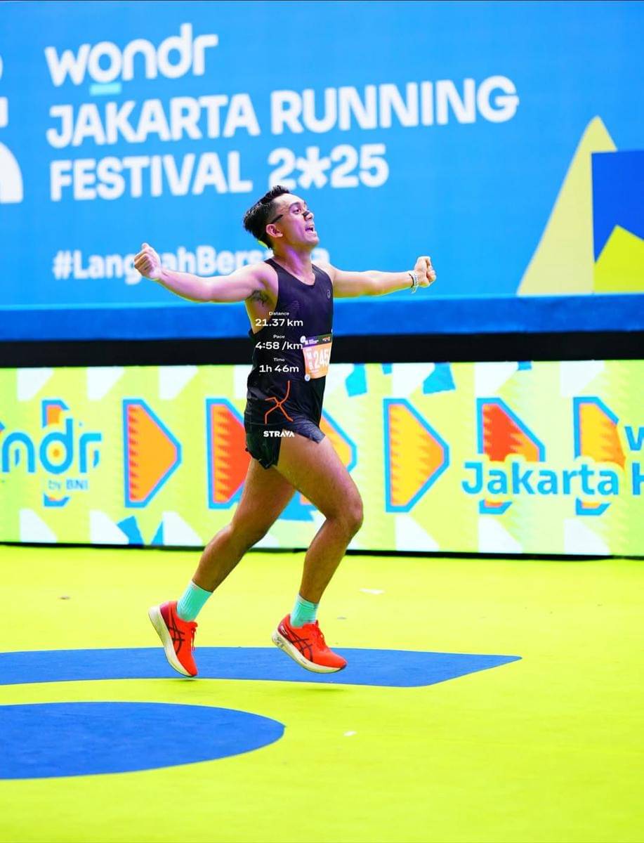 Daffa Wardhana ikut Jakarta Running Festival
