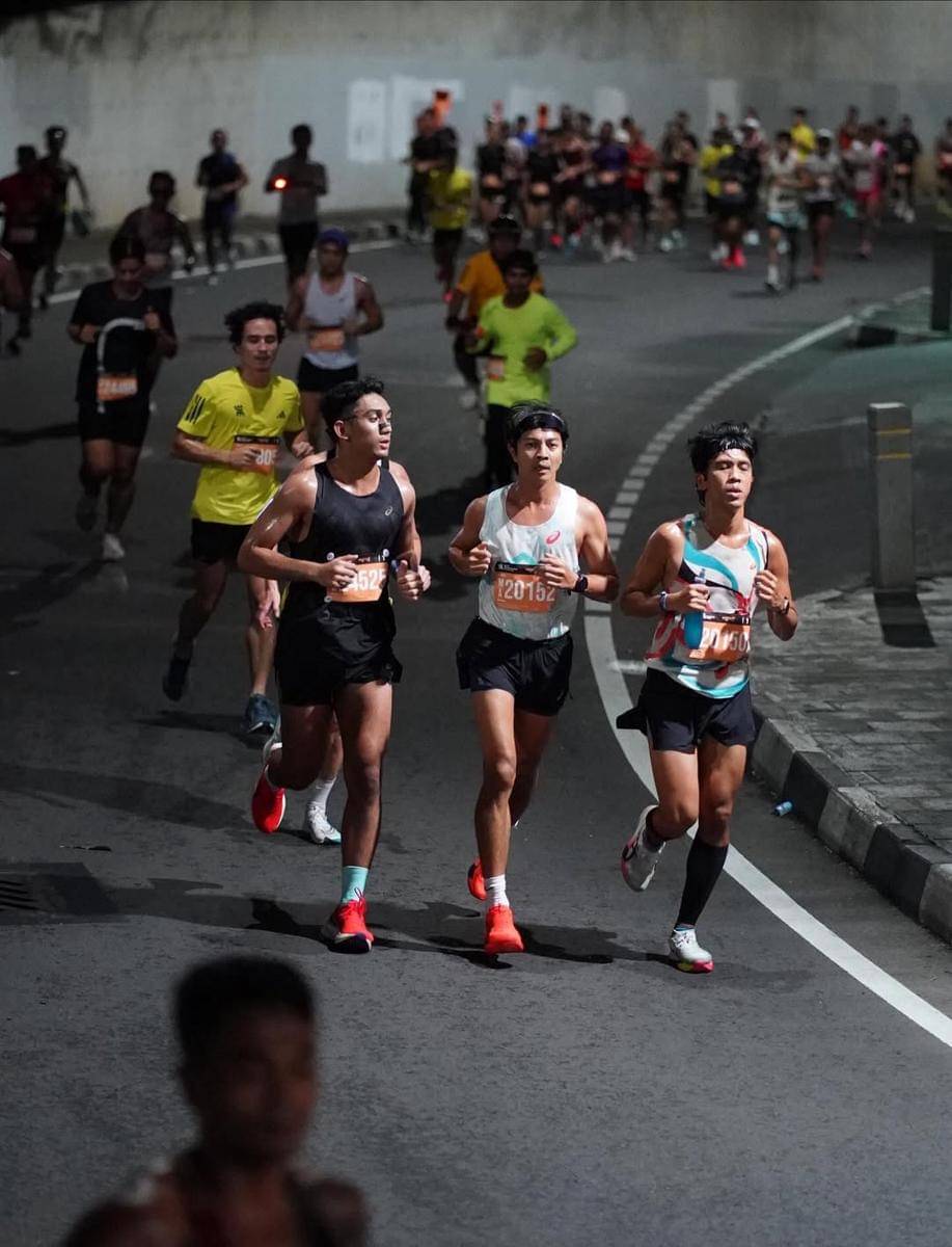 Daffa Wardhana ikut Jakarta Running Festivald