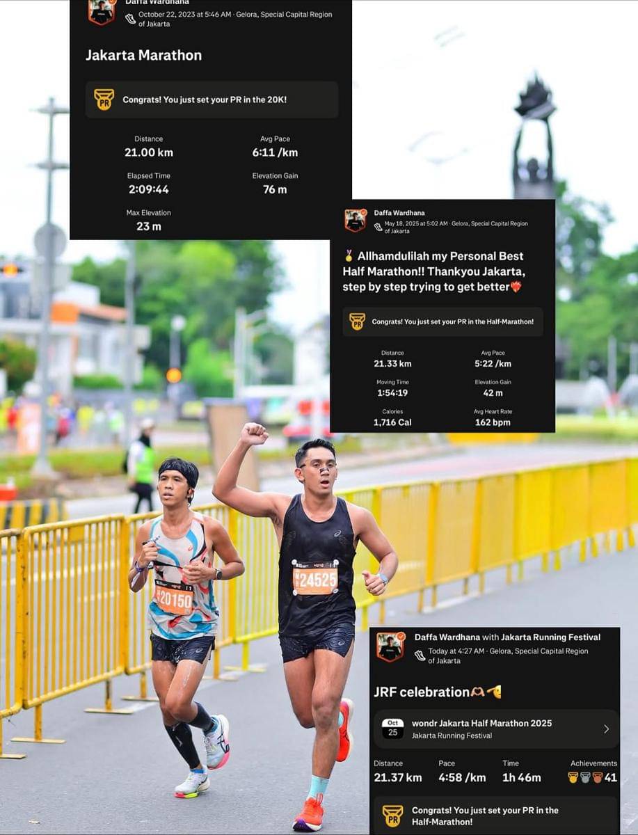 Daffa Wardhana ikut Jakarta Running Festival