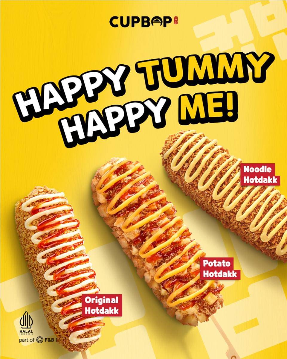 pilihan menu hotdakk di Cupbop