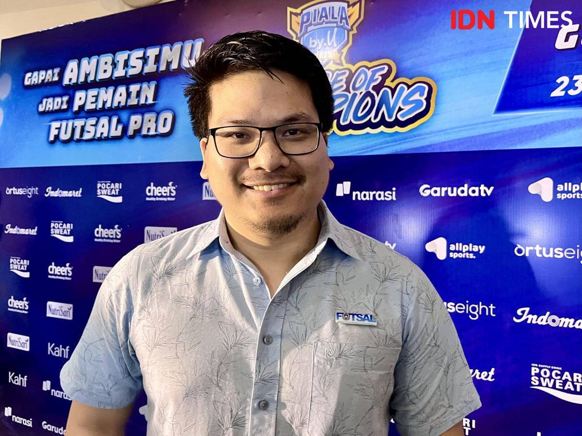 Ketua Umum Federasi Futsal Indonesia (FFI), Michael Victor Sianipar. (IDN Times/Dhana Kencana)