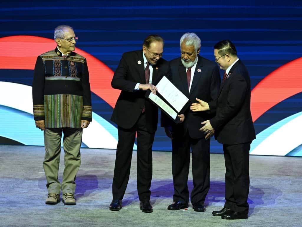 Timor Leste resmi jadi anggota ke-11 ASEAN. (Dok. BPMI Setpres)