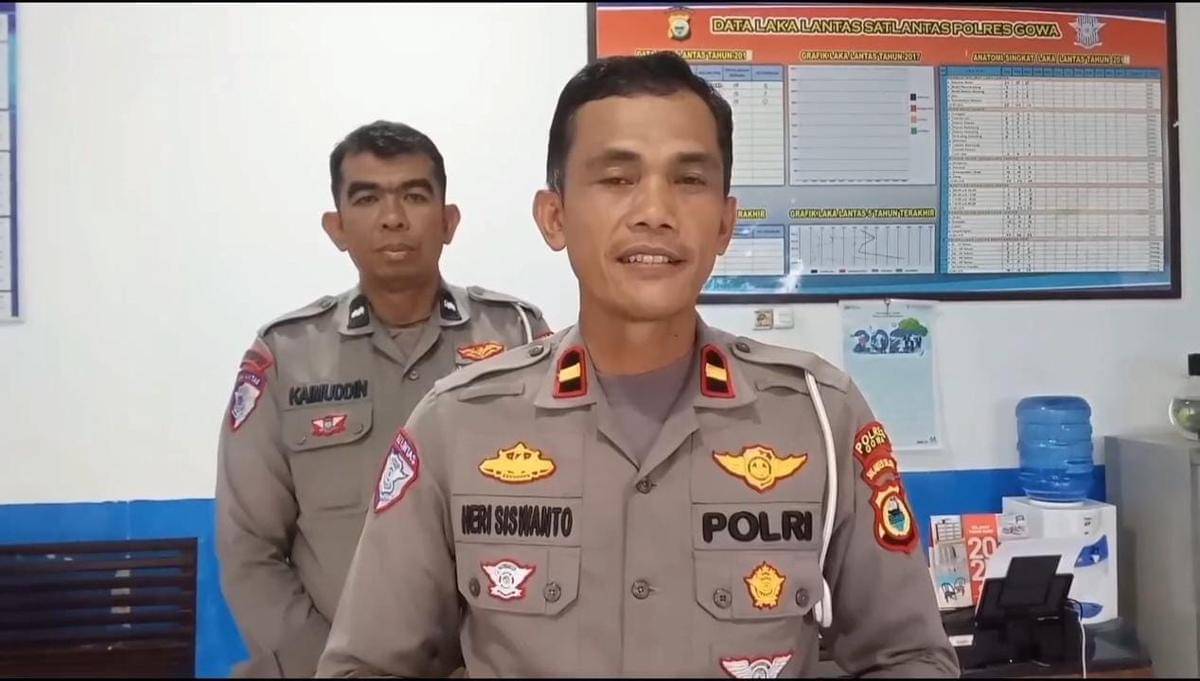 Kanit Gakkum Satlantas Polres Gowa, Ipda Heri Siswanto,