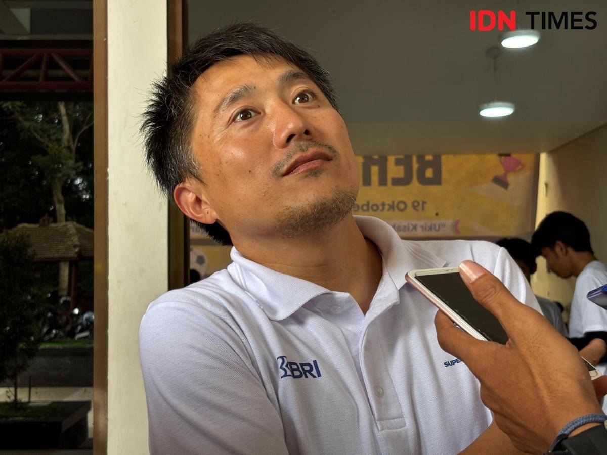 General Manager Strategic of Competition I League, Takeyuki Oya. (IDN Times/Herlambang Jati Kusumo)