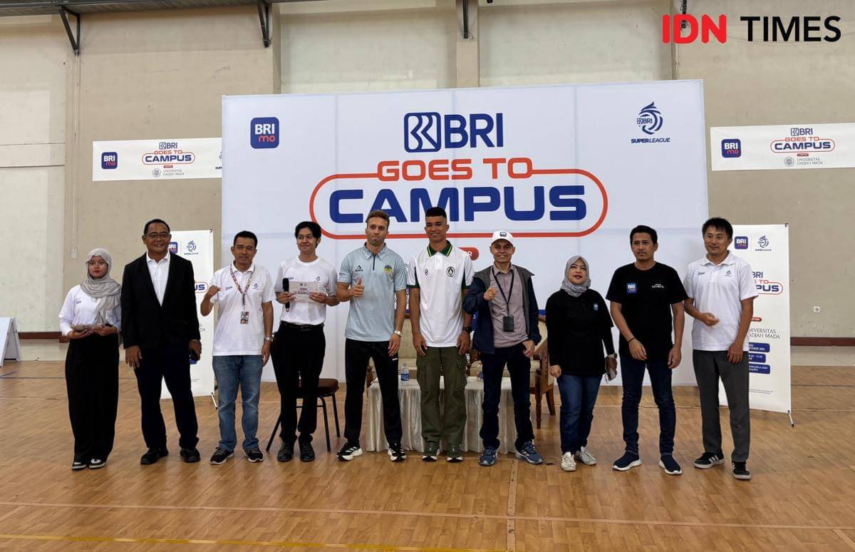 BRI Super League Goes to Campus yang digelar di Universitas Gadjah Mada (UGM), Minggu (26/10/2025). (IDN Times/Herlambang Jati Kusumo)