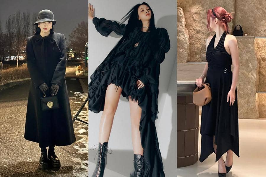 all black outfit style ala Yeri Red Velvet