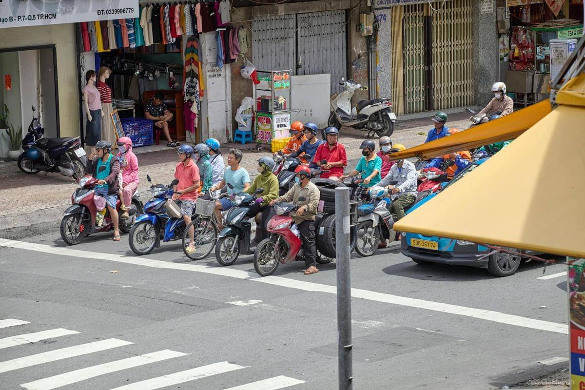 ilustrasi jalanan di Ho Chi Minh City