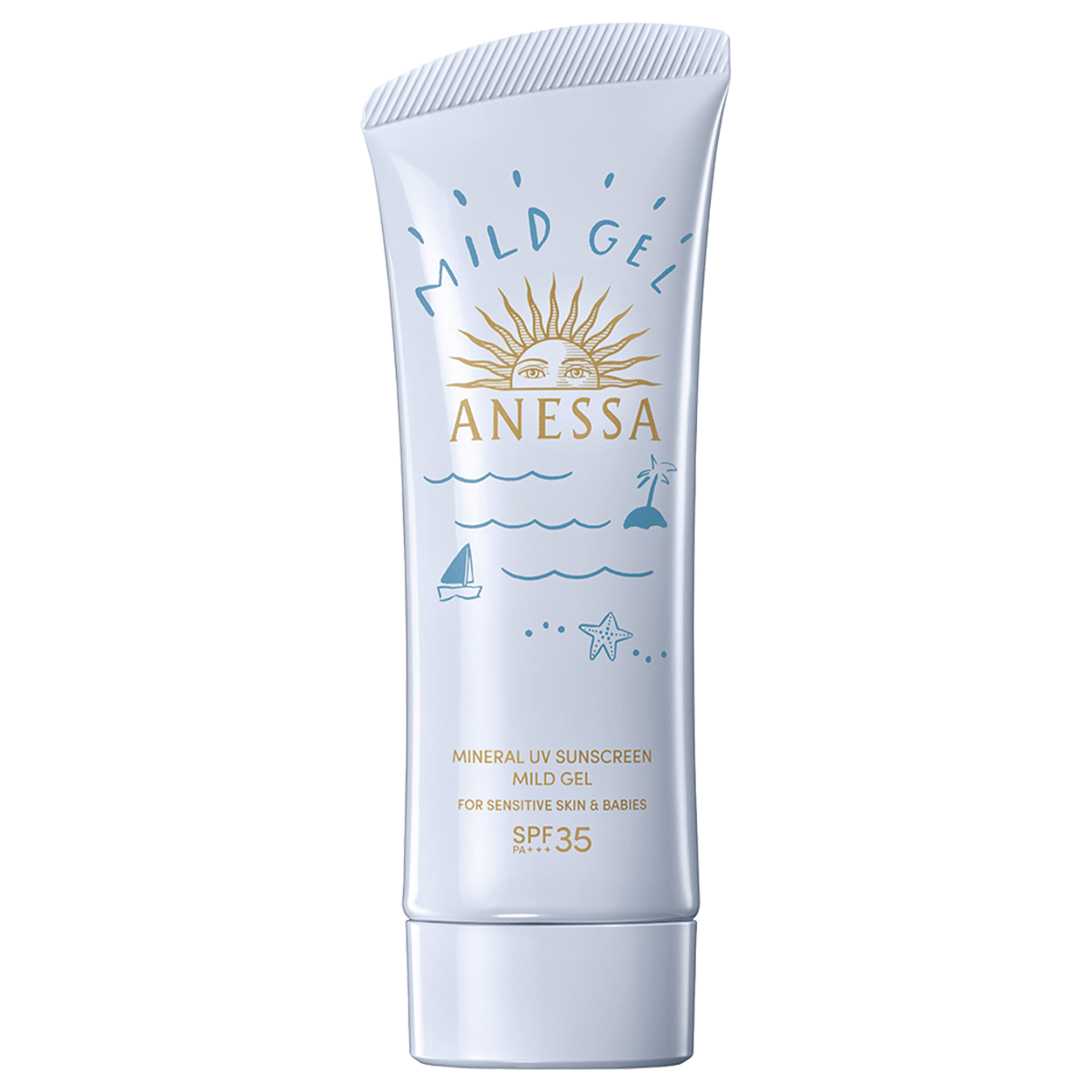 ANESSA Mineral UV Sunscreen Mild Gel SPF 35 PA++++ (sociolla.com)