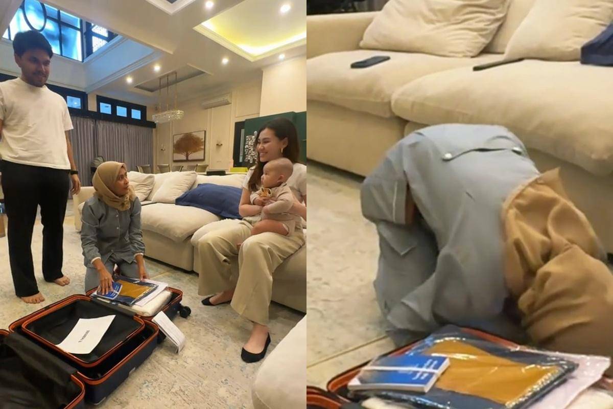 Thariq Kasih Kado Umrah untuk Babysitter Arash (tiktok.com/thoriqhal)