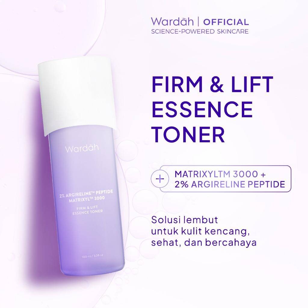 Wardah 2 persen Argireline Peptide MatrixylTM 3000 Firm & Lift Essence Toner