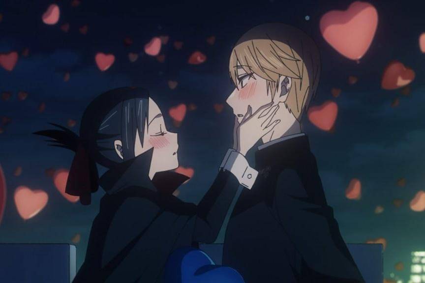 Kaguya Shinomiya dan Miyuki Shirogane