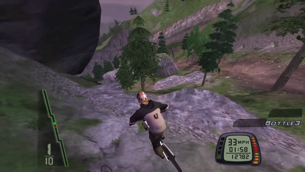 cuplikan gameplay Downhill Domination