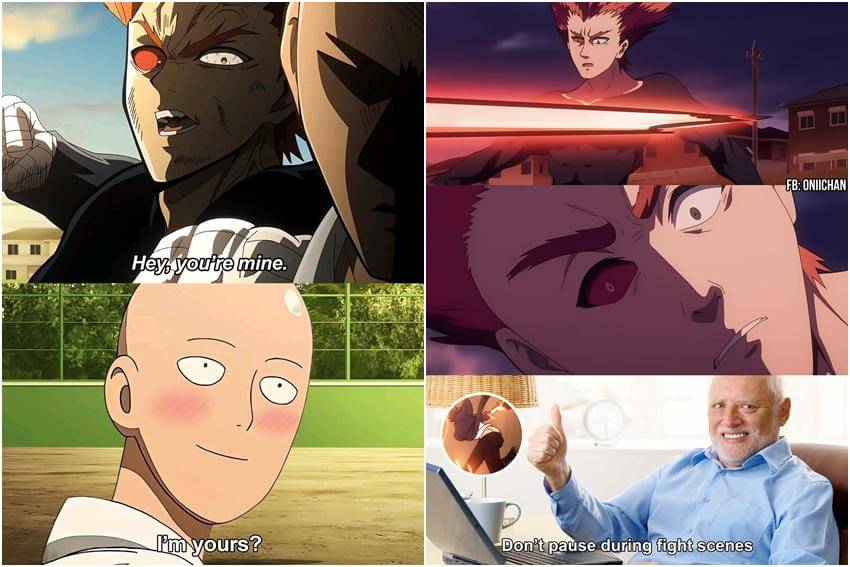 kolase meme Garou One-Punch Man