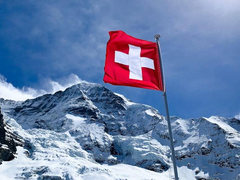 ilustrasi bendera swiss