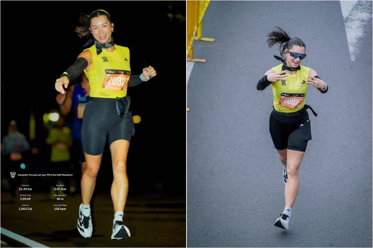 Jennifer Bachdim ikut Jakarta Running Festival