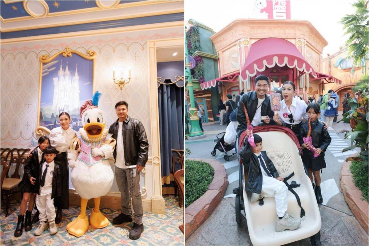 keluarga Chelsea Olivia ke Disneyland Shanghai