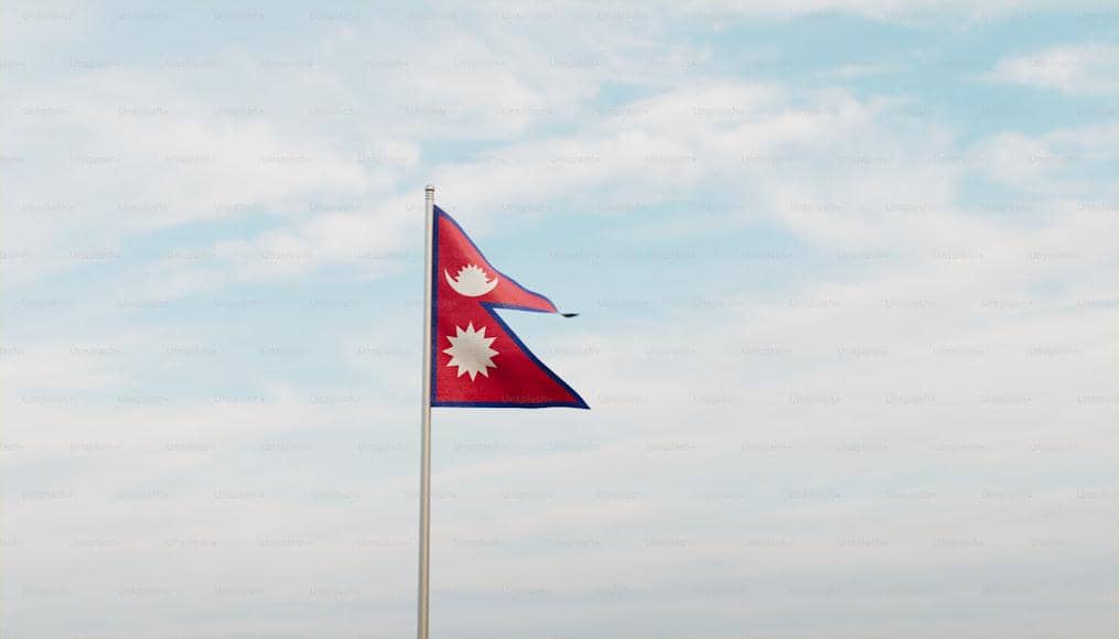 ilustrasi bendera nepal
