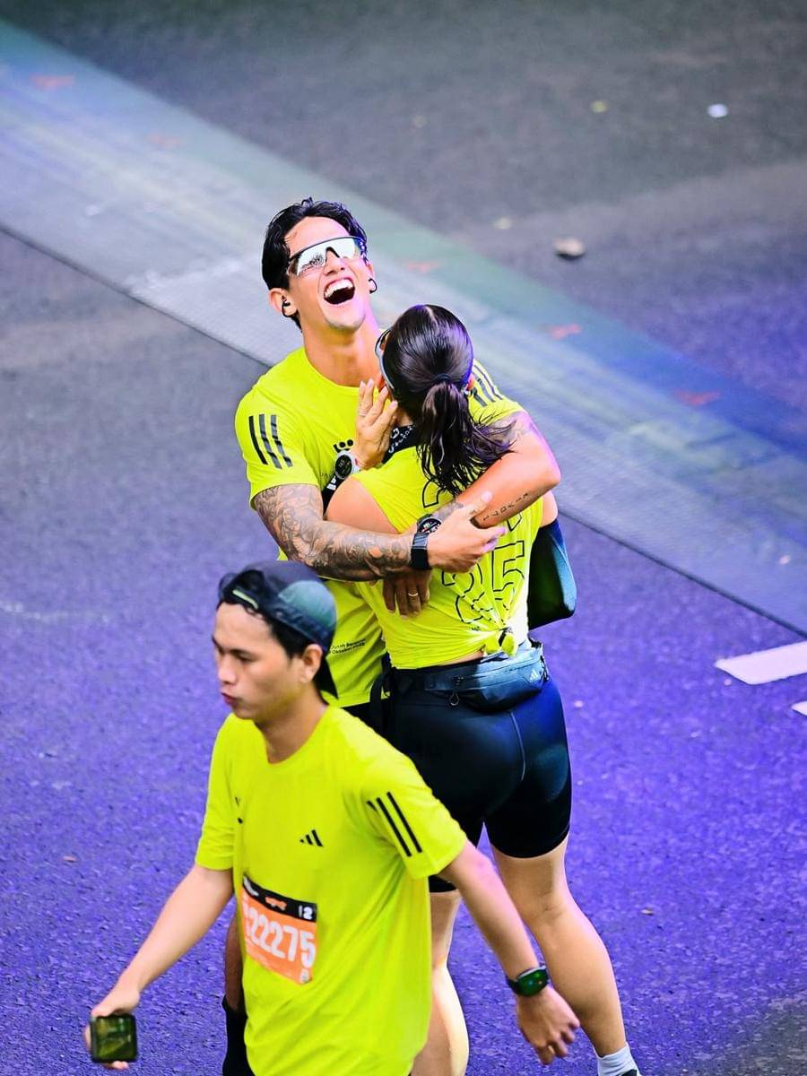 Jennifer Bachdim ikut Jakarta Running Festival