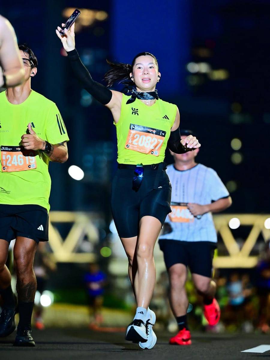 Jennifer Bachdim ikut Jakarta Running Festival