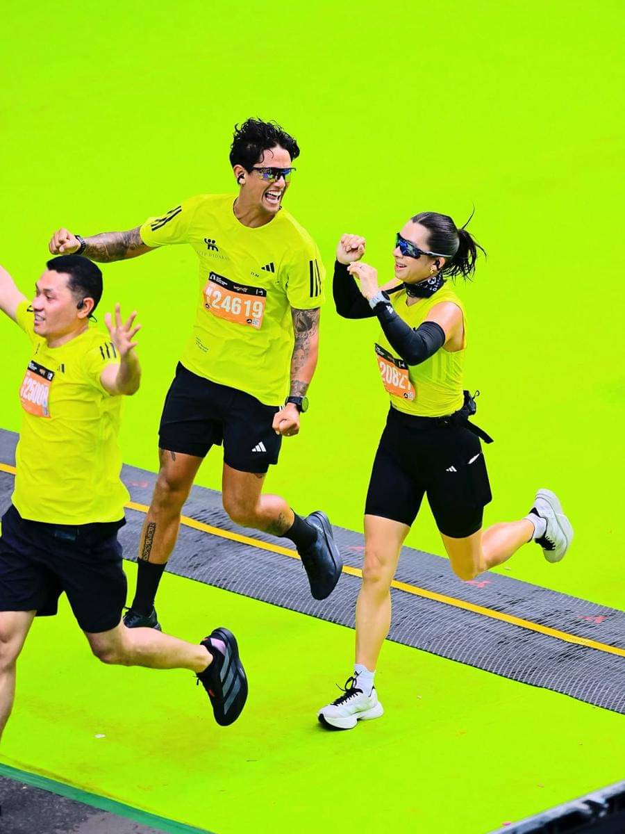 Jennifer Bachdim ikut Jakarta Running Festival