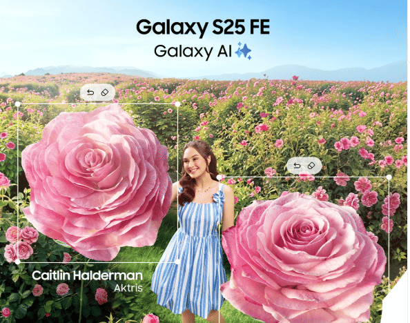Caitlin Halderman di Samsung Galaxy S25 FE