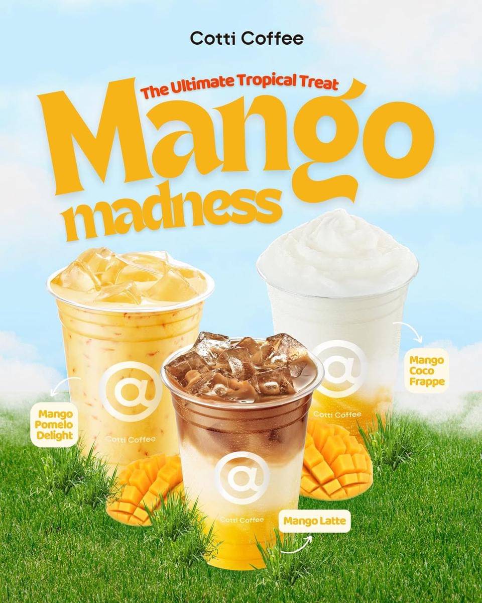 Varian minuman mango di Cotti Coffee