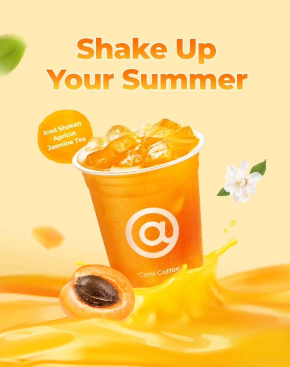 Salah satu menu Fresh & Fruit Teas Cotti Coffee