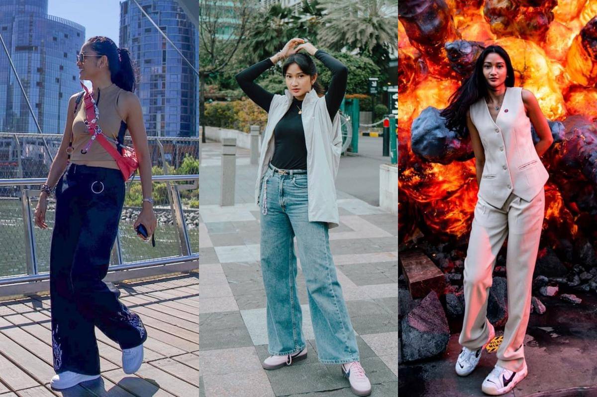 referensi padu padan sneakers ala Claresta Taufan