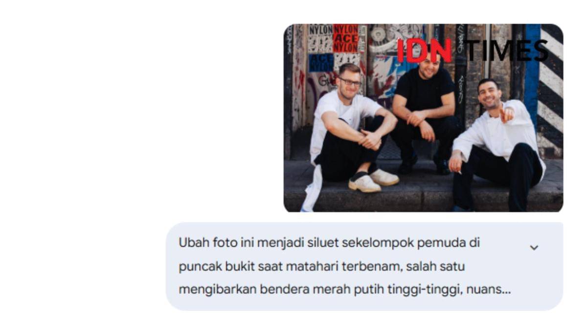 Prompt Gemini AI edit foto tema sumpah pemuda