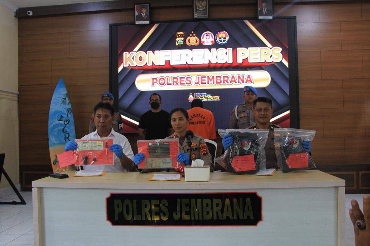 Pelaku Curanmor di Jembrana Dibekuk, Incar Kunci Nyantol di Motor