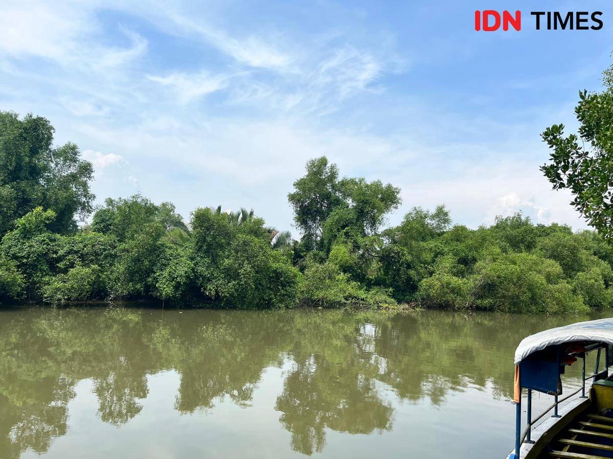 Potret suasana di Eco Wisata Mangrove Wonorejo Surabaya