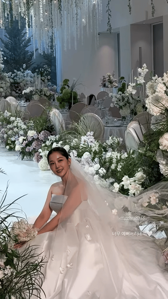 potret pernikahan Kim Ga Eun