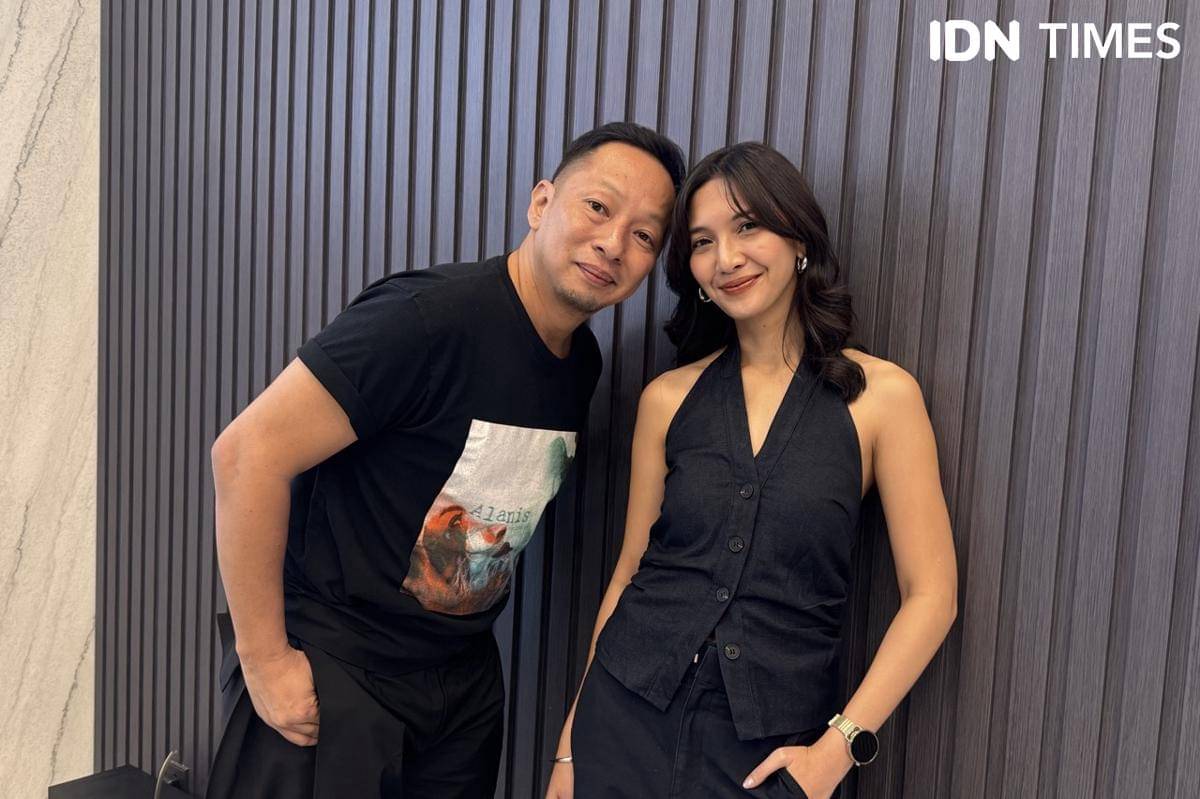 Ringgo Agus dan Sheila Dara pada Rabu (22/10/2025) (IDN Times/Elizabeth Chiquita)