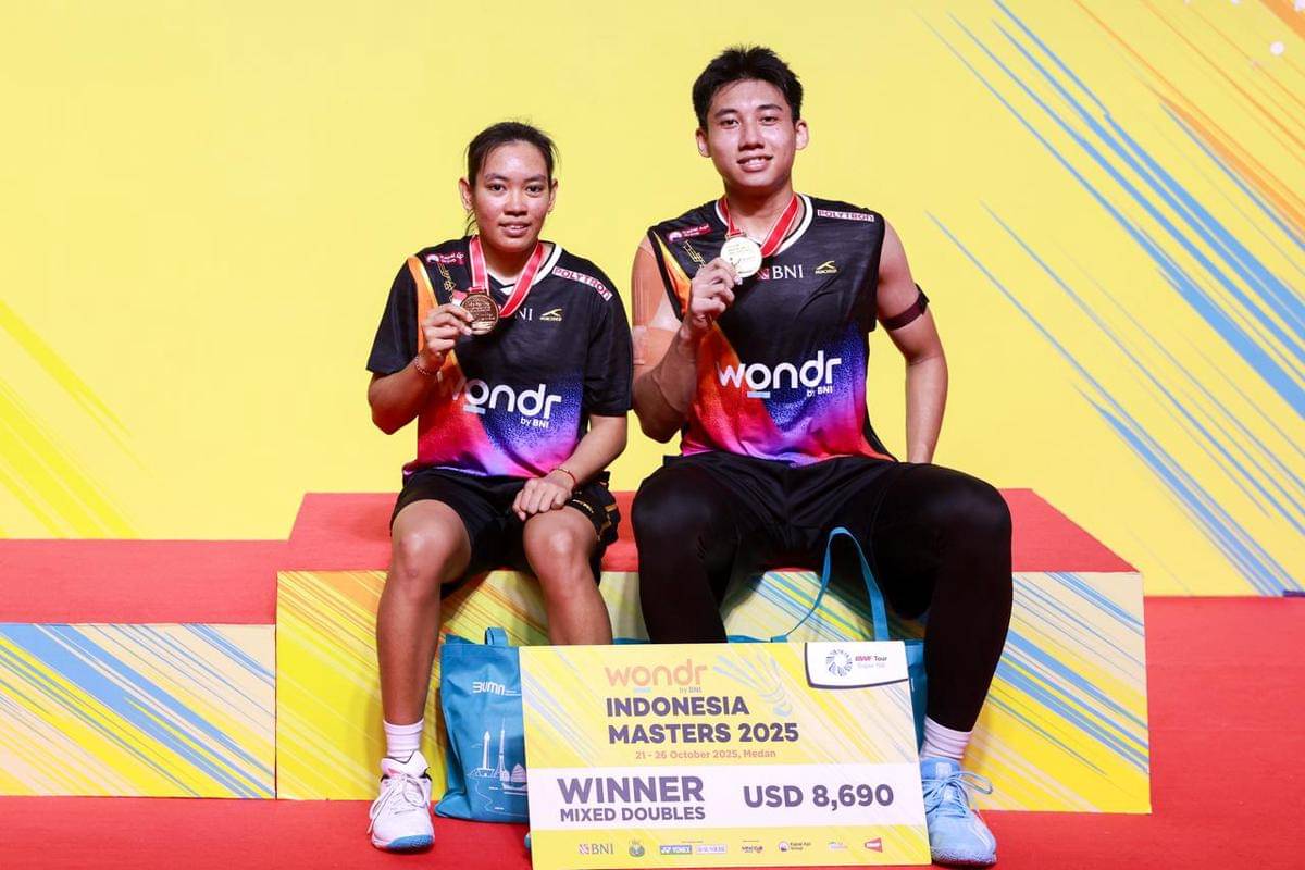 Marwan Faza/Aisyah menjuarai Indonesia Masters 2025 di GOR PBSI Sumut (dok.PBSI)