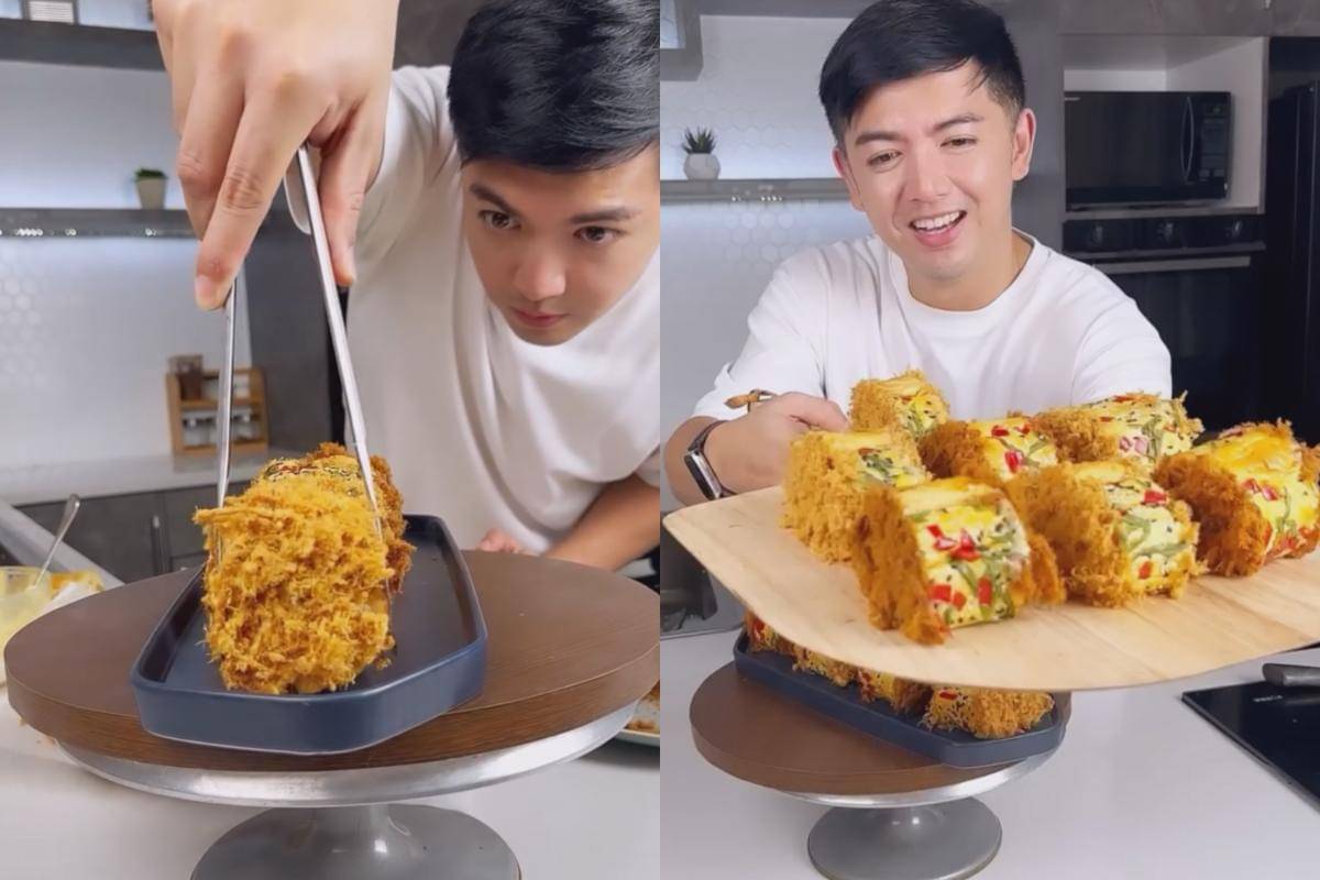 Potret roti abon gulung ala Nicky Tirta