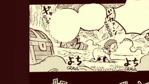 Bayi Shanks di God Valley. (Dok. Shueisha, Eiichiro Oda/One Piece)