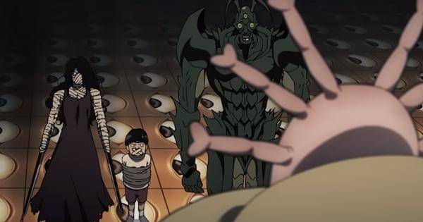 Royal Ripper dan Bug God menemui Gyoro Gyoro - One Punch Man S3