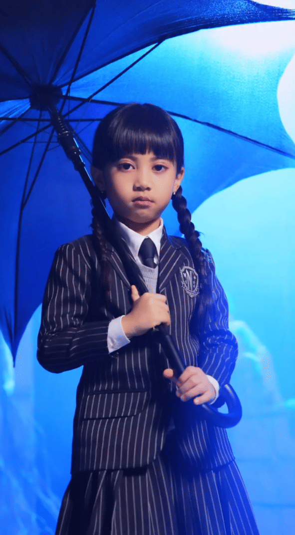 pemotretan Halloween keluarga Rachel Vennya