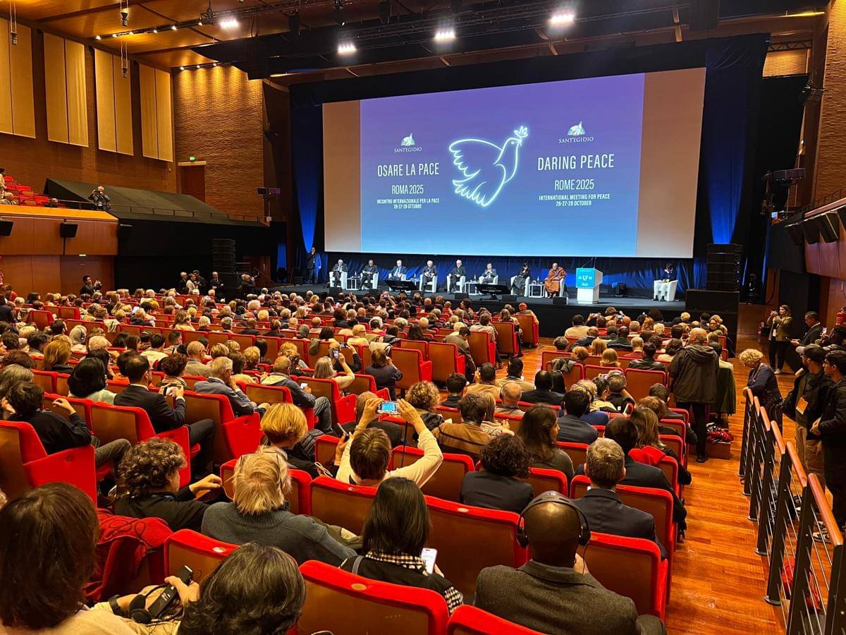 Pidato Jusuf Kalla (JK) pada forum International Meeting For Peace di Comunity Sant’Egidio Roma, Senin (27/10/2025). (Dok. Tim Media Jusuf Kalla)