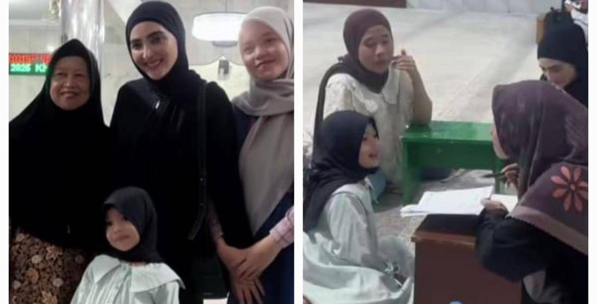 Ameena ngaji di TPQ ditemani Ashanty 